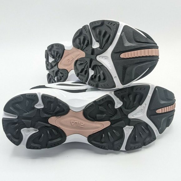 FILA Women's Recollector Athletic Sneaker Shoes-- White/Black/Pink - Picture 4 of 7